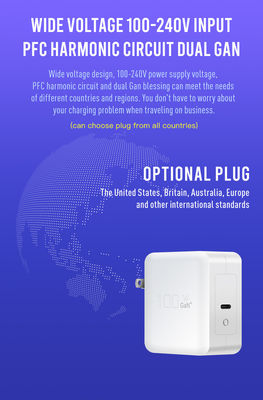 High Power Qc 3.0 Usb Wall Charger 100w Gan Travel Charger Overvoltage Protection