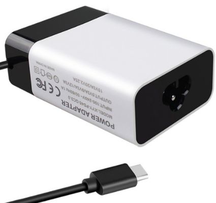 Universal Iec C6 Input Type C Laptop Charger With 45W Output And Quick Charge 3.0