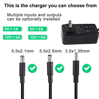 12V Universal Power Supply Adapter 1A 5A 3A Wall Plug In Type AC To DC