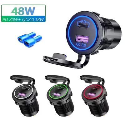 OEM/ODM Welcome 5V Pd 45W Qc And Charging Usb C Cigarette Lighter Car Charger Adapter