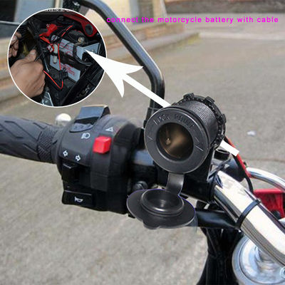45W Dual USB Motorcycle Charger Adapter 12-24V Input