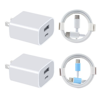 QC Dual Port 20W USB C Charger For Video Game Players Fast Charging