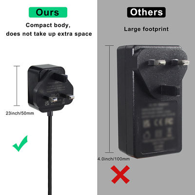 12V 1.5A British Ac To DC 5.5*2.1 5.5*2.5mm  Power Supply Adapter with ROHS certificate