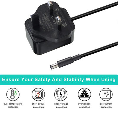 12V 1.5A British Ac To DC 5.5*2.1 5.5*2.5mm  Power Supply Adapter with ROHS certificate