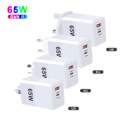 EU US UK AU GaN 140w 120w 65W 45w Laptop Usb C Charger with QC2.0 Function