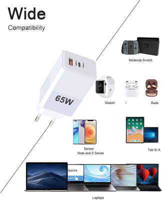 EU US UK AU GaN 140w 120w 65W 45w Laptop Usb C Charger with QC2.0 Function