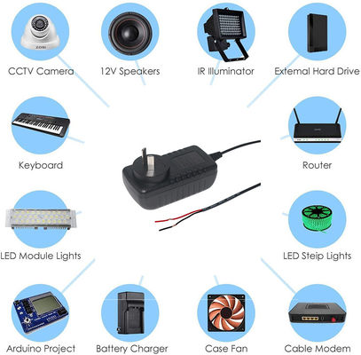 AU Plug In Dc Power Supply Adapter 5V 3A Output for LED Monitor and Quick Charging