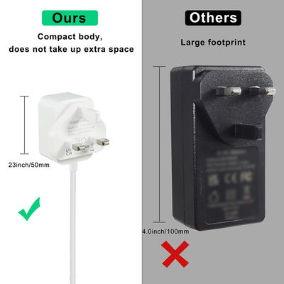 DC 12V2A Power Supply Adapter 2000mA 24W AC/DC Converter with 5.5 x 2.5mm 2.1mm Plug