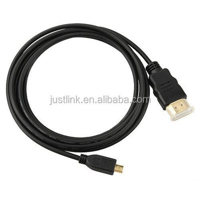High Speed 5FT 1.5M V1.4 Male To Male HDMI To Micro HDMI Cable For HDTV PS3 XBOX 3D LCD