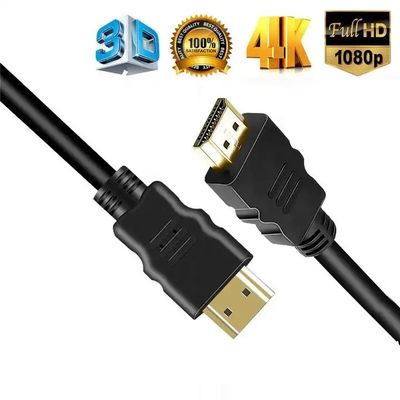 1M-30M Black 4K HDMI Cable With Braid Shielding 24k Gold Plated Male-Male 2.0 3D 60Hz