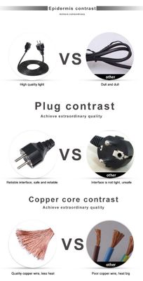 30A 240V Cable  1.5mm Shuko VDE Amplifier Cord IECC19 Female Connector Pdu Ac Power Plug