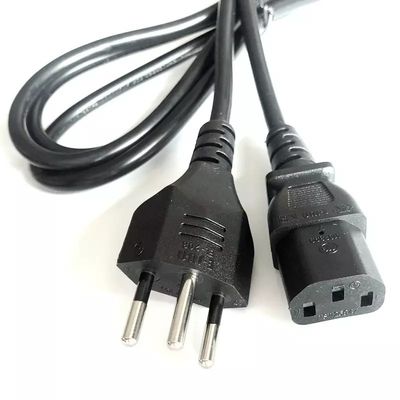 Swiss Plugs Power Cable  Plug Mains Wiring Switzerland Plug Black/White 250V Swiss Plugs Power Cable Cord