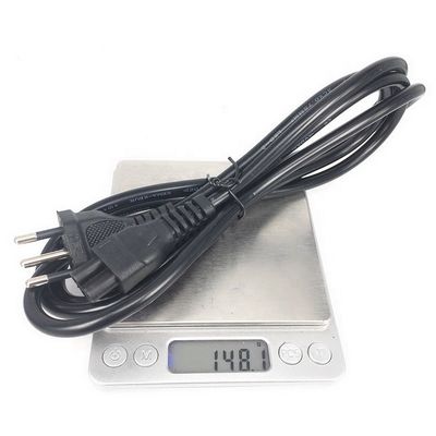 IEC320 C5 3 Round Pin Power Cord For Brazil NBR14136 Standard 3x0.75 Square Core