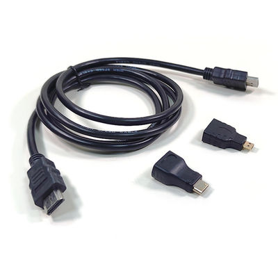 1.5m Male To Male HDMI Cable 3 In 1 For Video Camera And Tablet PC To TV