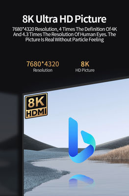 48Gpbps 8K60Hz 4K120Hz 8K HDMI 2.1 Cable HDMI2.1 M To M Cable With PVC Jacket