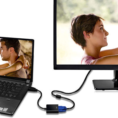 1080P HDMI To VGA Converter Adapter Cable For Computer Male To Female Audio Video