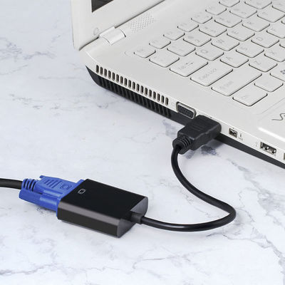 1080P HDMI To VGA Converter Adapter Cable For Computer Male To Female Audio Video