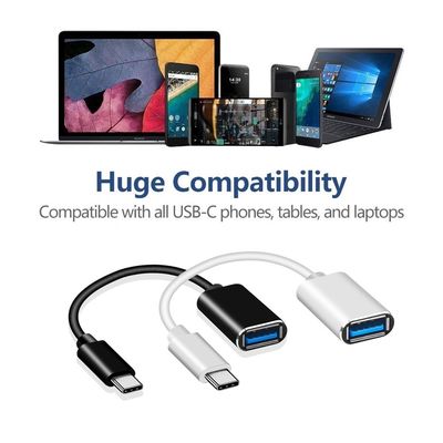 20cm Type C To USB Type A Female OTG Cable Adapter Customized