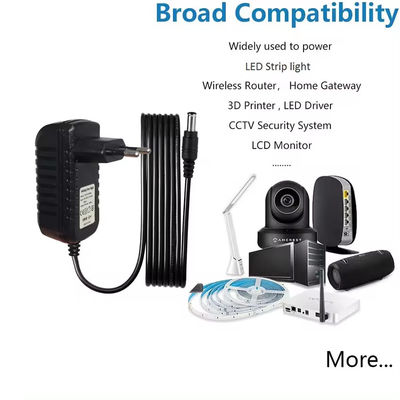 DC 12V 2A  Power Supply Adapter For Cctv Ip Camera Charging Ac Adapter 12V Dc 5.5Mm Jack