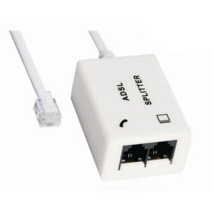 Origin ABS 94HB Housing RJ11 Telephone Modem ADSL Splitter with Cable and Cable Included