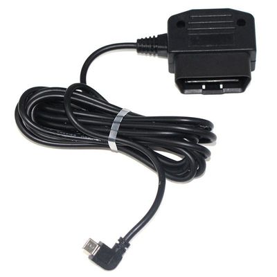Cars OBD Charging Cable 24 64Awg 5V/2A OBD2 16pin To Right Angle Micro 5P Diagnostic Tool