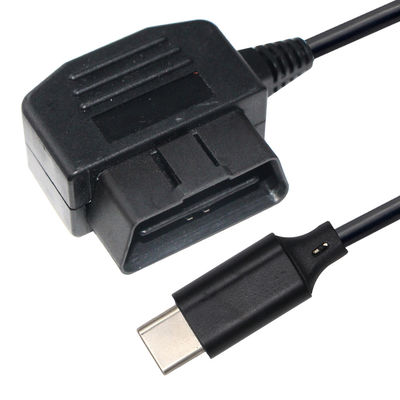 5V 12V Car Charger Power Extension Cables OBD-2 To Type C USB-C Cable For Dashcam