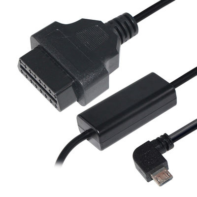 24W Micro USB Cable Connector for Gps DVR Camcorder Tablet E-dog Phone OBD II 16pin Charger