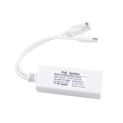 1Gbps Switch Capacity USB Type-c Poe Splitter For Power And Ethernet Rj45 Shield Plug
