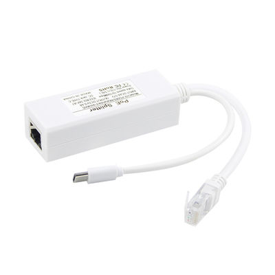 1Gbps Switch Capacity USB Type-c Poe Splitter For Power And Ethernet Rj45 Shield Plug