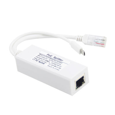 1Gbps Switch Capacity USB Type-c Poe Splitter For Power And Ethernet Rj45 Shield Plug