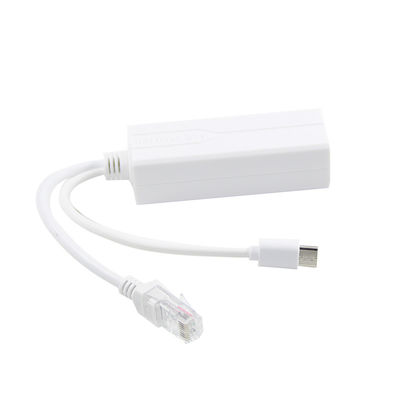 1Gbps Switch Capacity USB Type-c Poe Splitter For Power And Ethernet Rj45 Shield Plug
