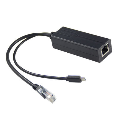 12v 2a Type C and Lan Port RJ 45 Connect USB Poe Splitter for Power Over Ethernet