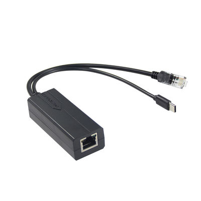 12v 2a Type C and Lan Port RJ 45 Connect USB Poe Splitter for Power Over Ethernet