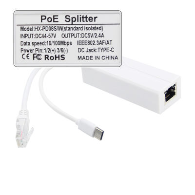 48V to 24V 12V 5V POE Splitter 10/100Mbps for WiFi Router