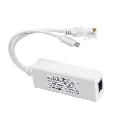 48V to 12V PoE Splitter Injector Fast Data Transmission for IP Camera and Phone