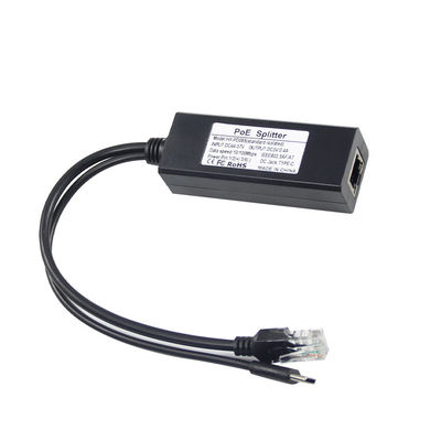 1Gbps POE Splitter USB-C Adapter IEEE 802.3af Compliant For WiFi/Security Cameras