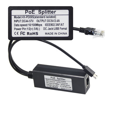 1Gbps POE Splitter USB-C Adapter IEEE 802.3af Compliant For WiFi/Security Cameras