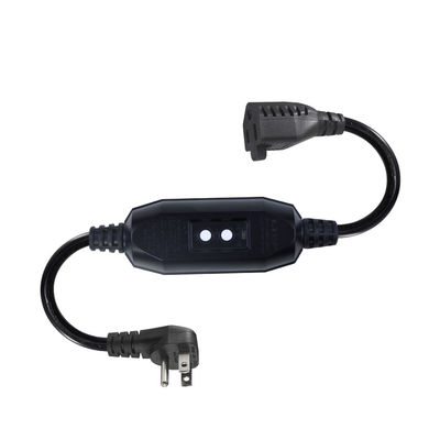 GFCI NEMA 515P To 515R Falt Plug Waterproof Extension Cord IP54