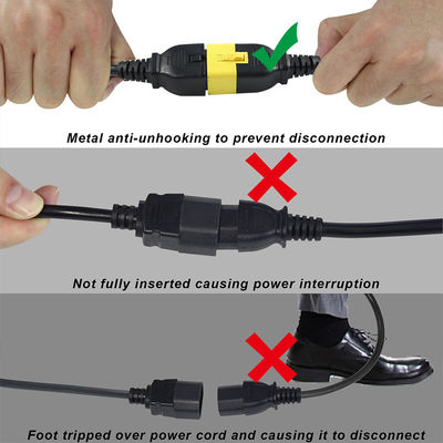Electric Cable 320 C20 Male To C19 Female Socket Connector 60320 Iec Computer Power Cord