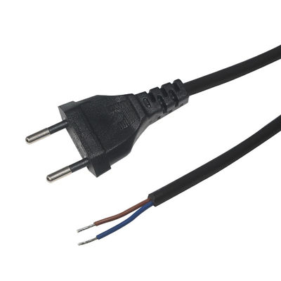 Supply Power Plug Eu 2 Pin To Stripped Supply Strip Power Cord Open Wire Free End