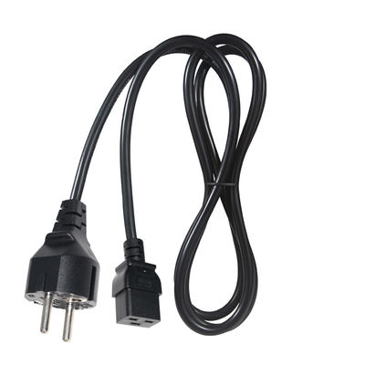 EU Power Cord C19 PDU IEC Socket Strip with Stripped Wires and 240V 30A CEE Standard Plug