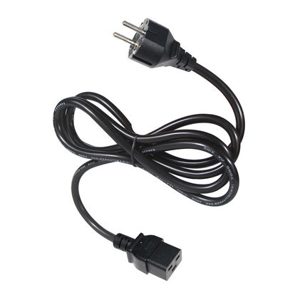 EU Power Cord C19 PDU IEC Socket Strip with Stripped Wires and 240V 30A CEE Standard Plug