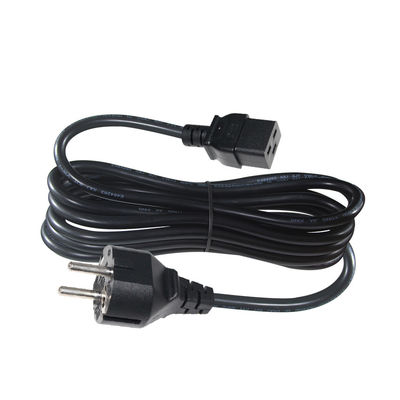 EU Power Cord C19 PDU IEC Socket Strip with Stripped Wires and 240V 30A CEE Standard Plug