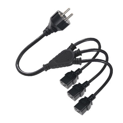 Extension Schuko Plug To 3X C19 Female Socket 16A Eu Power Cord With Approved