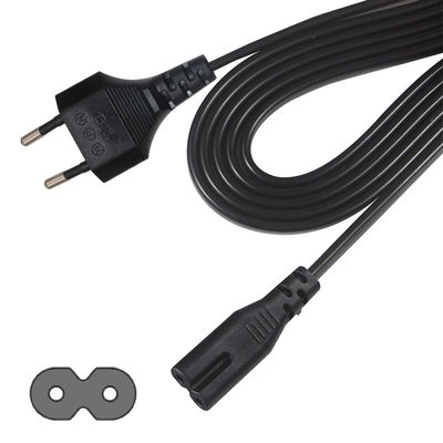 Universal 2prong AC Power Cord EU 2PIN To IEC Female C7 Socket 0.75MM