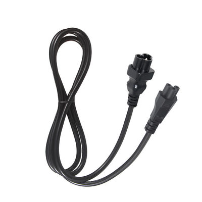 IEC Extension Male To Female Supply Cord IEC 60320 C5 To IEC 60320 C6 For UPS PDU