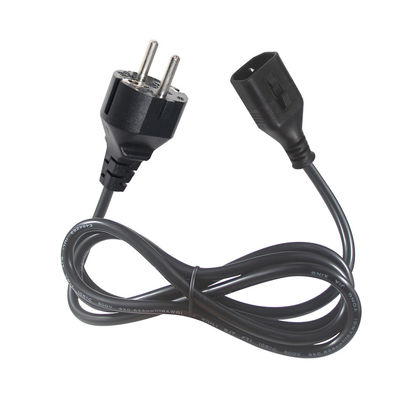 Eu 3Pin Schuko Male Plug Cee 77 PC Supply For Hair Straightener Panel Mount Iec C14 Locking