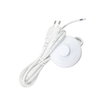 Salt Lamp Plug AC Cable Electric Euro Foot Floor Switch Vde Approval Stripped Eu Power Cord