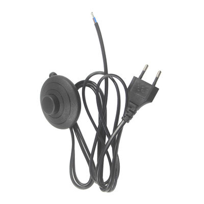 6FT CEE 7/16 To Stripped End Salt Lamp Power Cord With Foot Switch Himalayan Cord