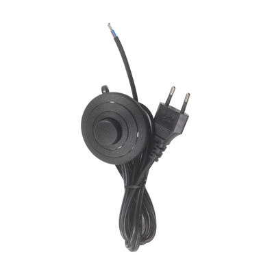 6FT CEE 7/16 To Stripped End Salt Lamp Power Cord With Foot Switch Himalayan Cord